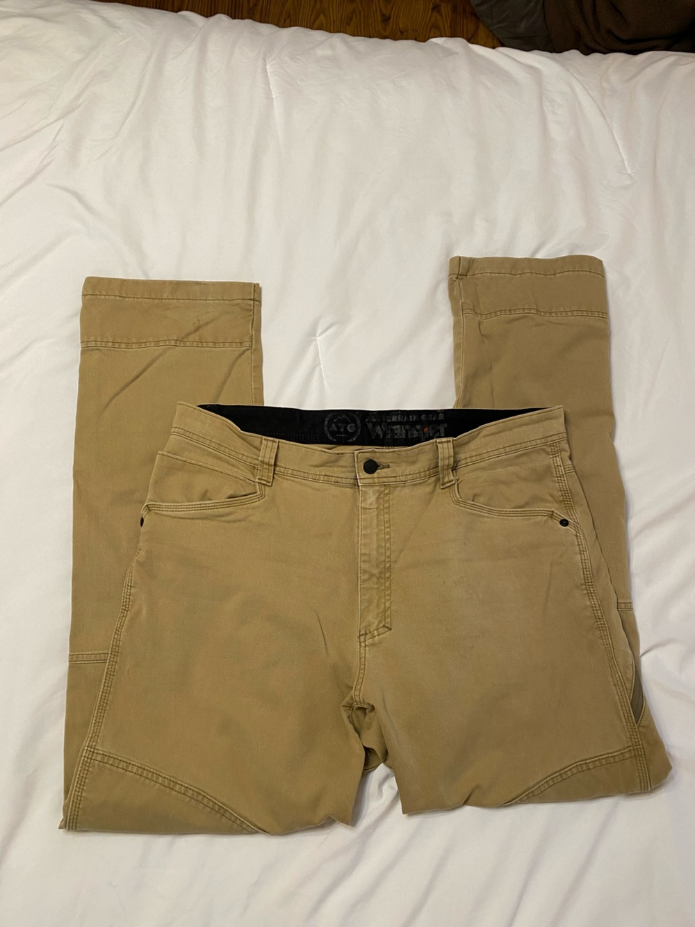 Wrangler Weatherproof Men's Khaki Tan Chinos